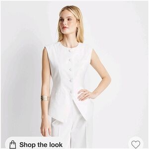 NWT Sleeveless Button-Front Waistcoat FutureCollective Jenee Naylor size 16